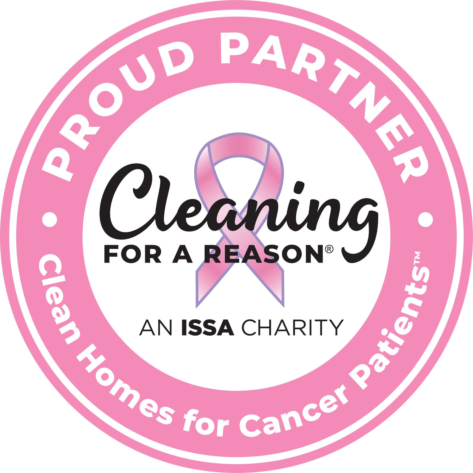 Cleaning for a Reason proud partner seal
